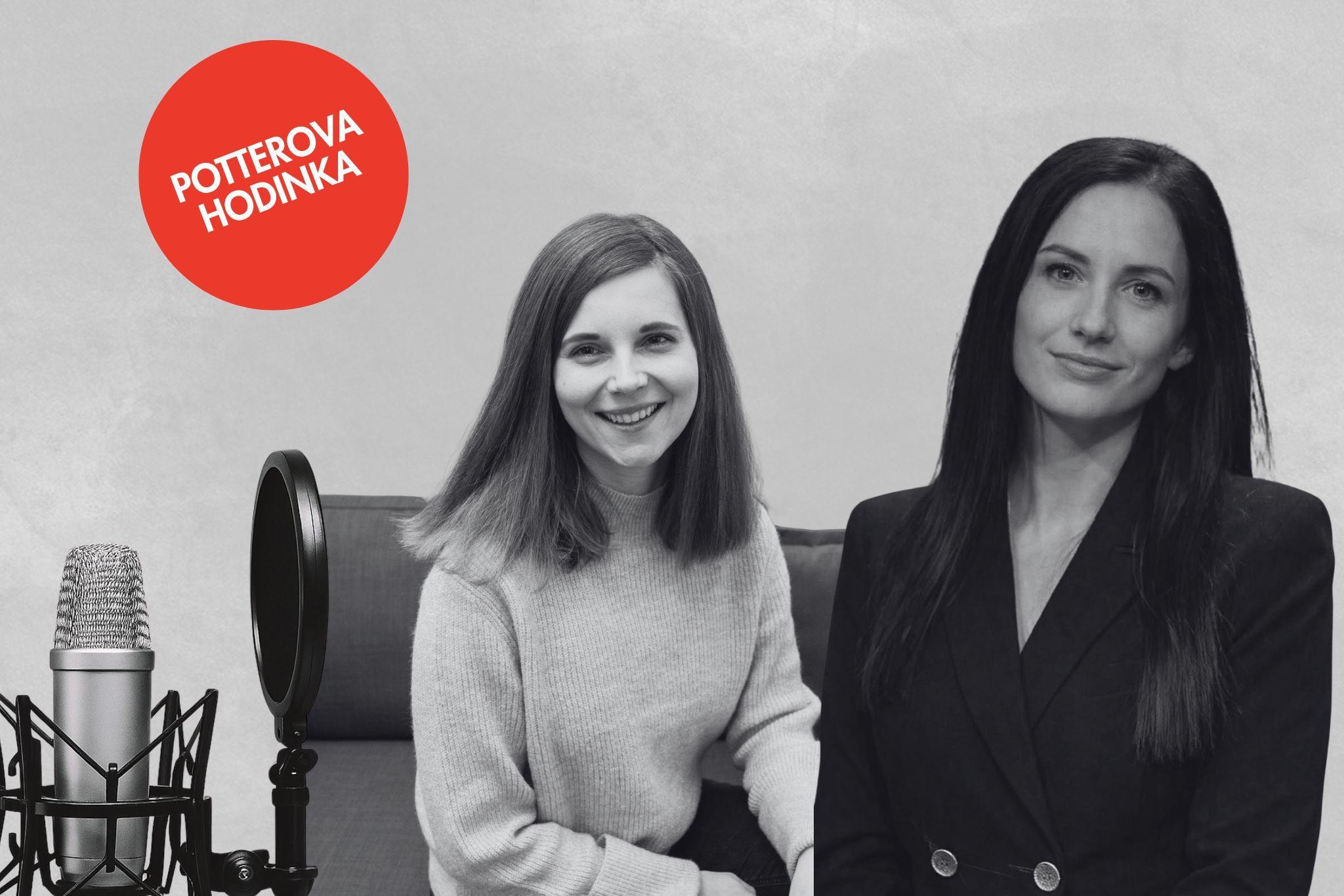 Autorky podcast Potterova hodinka Bára (vlevo) a Anička (vpravo)